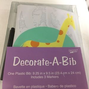 Bib-decorate a bib for baby shower